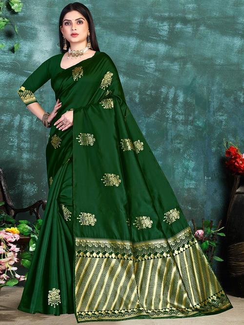 zari woven saree with blouse - 19861933 - Very Small Image - 1
