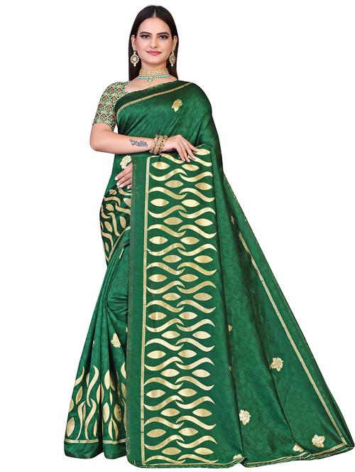 zari woven banarasi saree with blouse - 19861965 - Very Small Image - 1