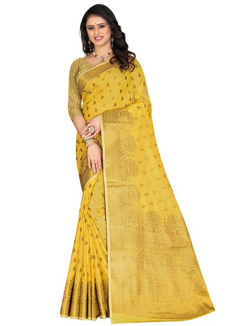 zari woven kanjivaram saree with blouse - 19862024 - Very Small Image - 1
