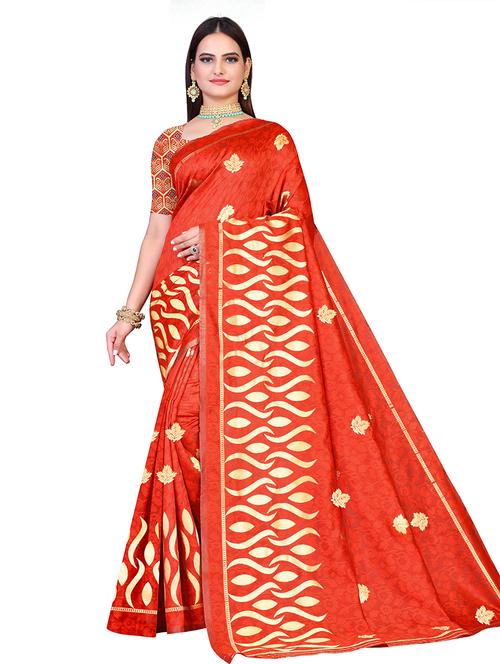 ethnic motif banarasi saree with blouse - 19862072 - Very Small Image - 1