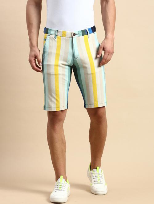 men's printed cotton shorts - 19864087 - Very Small Image - 1