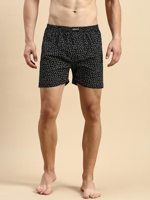 men's printed cotton boxers - 19864166 - Very Small Image - 1