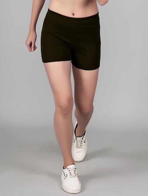 mid rise solid shorts - 19865500 - Very Small Image - 1