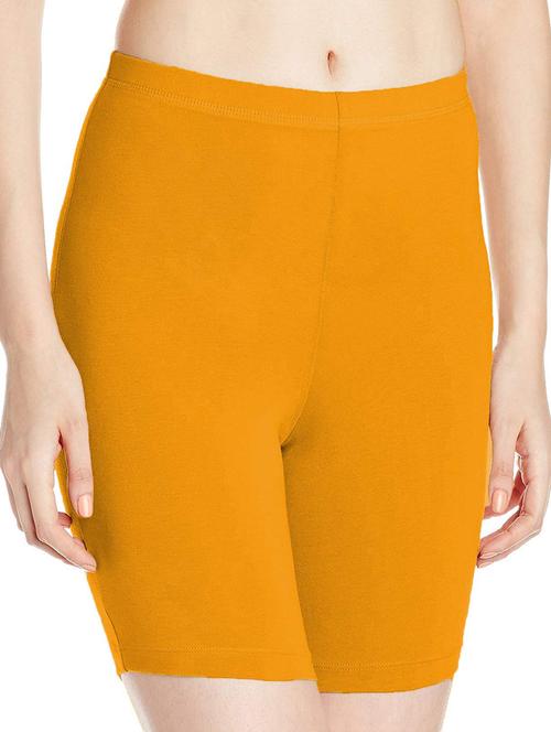 yellow lycra blend regular shorts - 19865552 - Very Small Image - 1