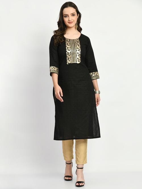 women's straight kurta - 19865832 - Very Small Image - 1