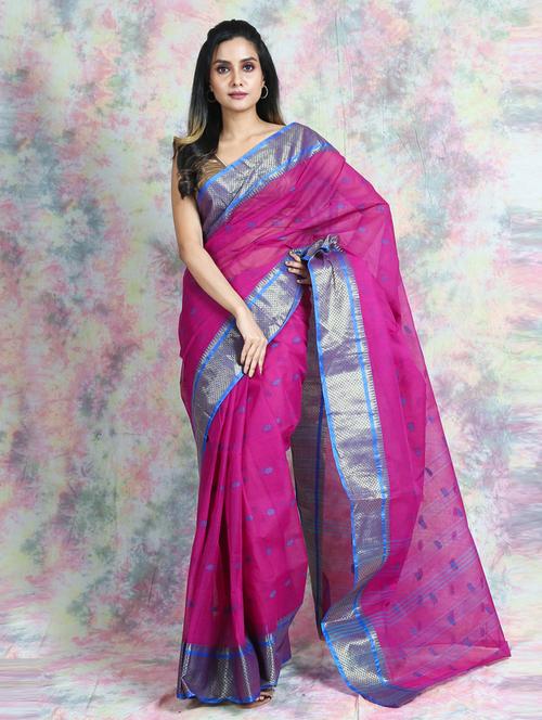 women self design woven saree with blouse - 19865862 - Very Small Image - 1