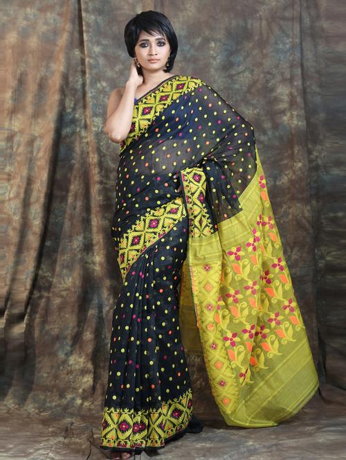 women self design woven saree with blouse - 19865956 - Very Small Image - 1