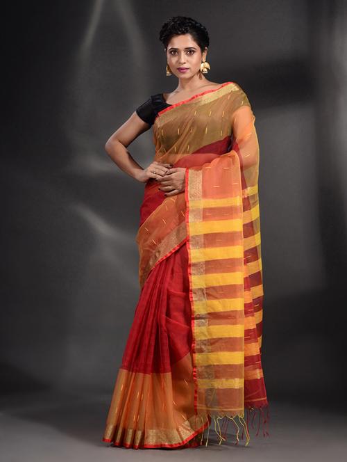 women's self design maroon colored saree with blouse - 19866096 - Very Small Image - 1