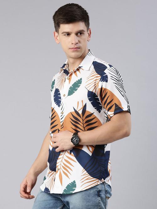 mens tropical casual shirt - 19866801 - Very Small Image - 1