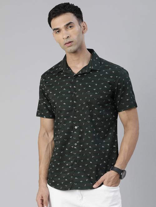 mens printed casual shirt - 19866807 - Very Small Image - 1