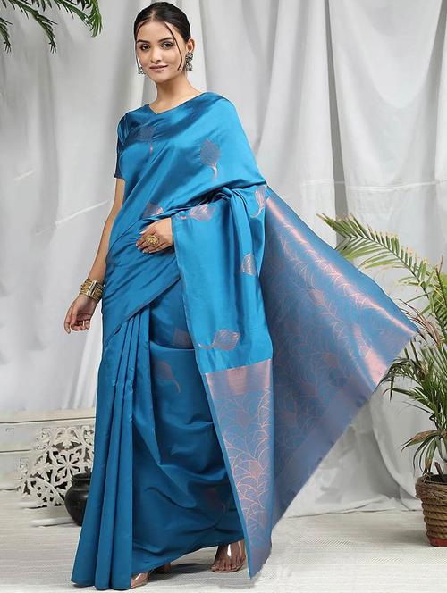 women's banarasi saree - 19868156 - Very Small Image - 1