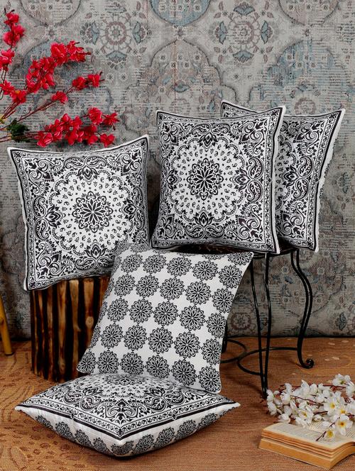 alina decor dual side digital printed set of 5 16x16 inch cushion covers - 19868373 - Very Small Image - 1