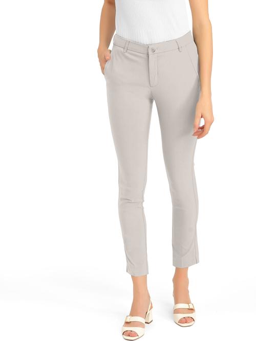 grey lycra pent for women - 19868604 - Very Small Image - 1