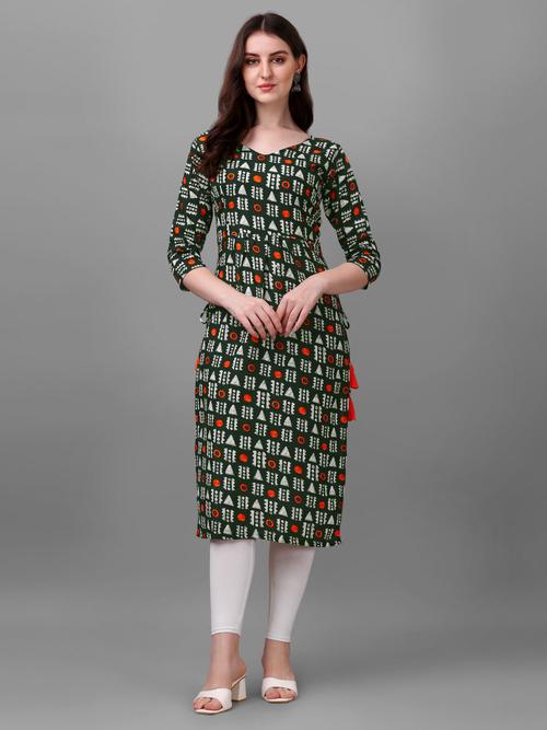 green cotton kurti - 19868715 - Very Small Image - 1
