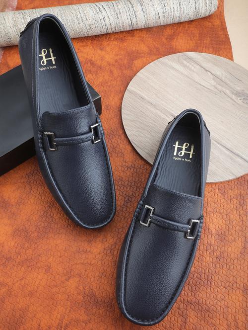 blue synthetic slip on loafers - 19868819 - Very Small Image - 1