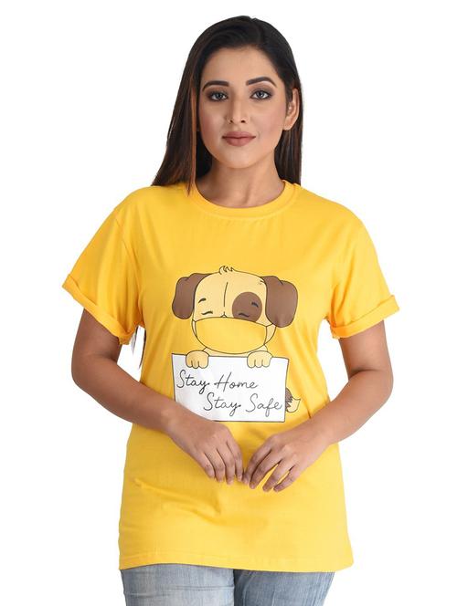 round neck printed regular tee - 19869088 - Very Small Image - 1