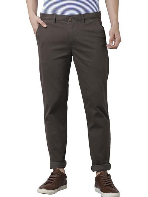 mid rise solid chinos - 19871151 - Very Small Image - 1