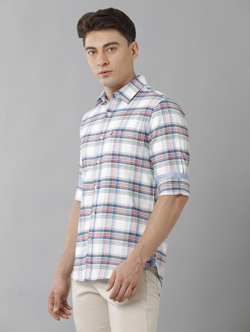 mens checks casual shirt - 19871187 - Very Small Image - 1