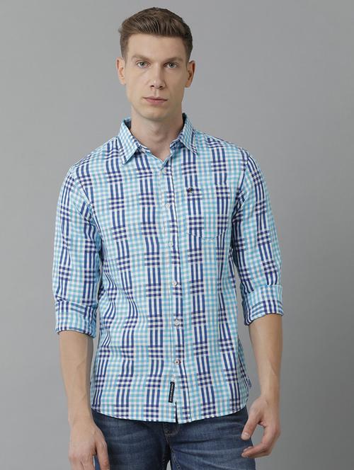 mens checks casual shirt - 19871225 - Very Small Image - 1