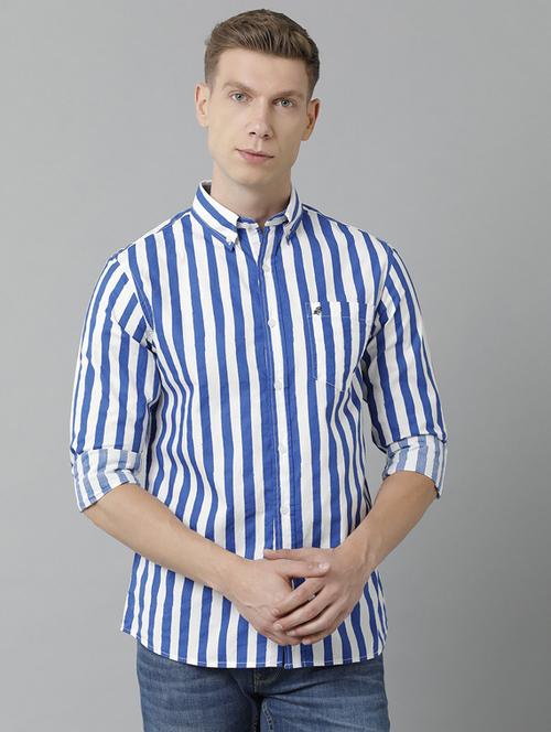 mens stripes casual shirt - 19871233 - Very Small Image - 1