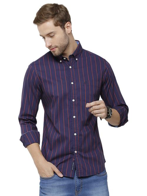 purple cotton blend casual shirt - 19871332 - Very Small Image - 1