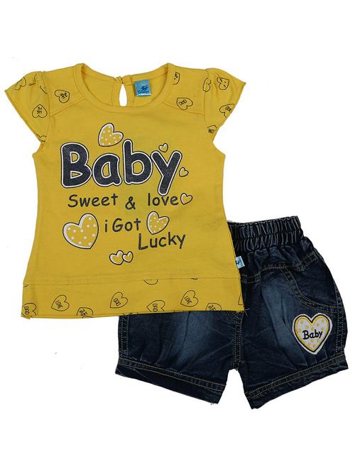 girls printed shorts set - 19873008 - Very Small Image - 1