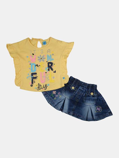girls printed skirt top set - 19873043 - Very Small Image - 1