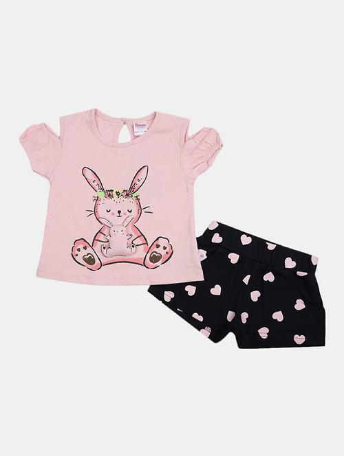 girls printed shorts set - 19873103 - Very Small Image - 1