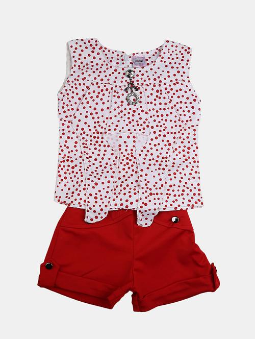 girls printed shorts set - 19873110 - Very Small Image - 1