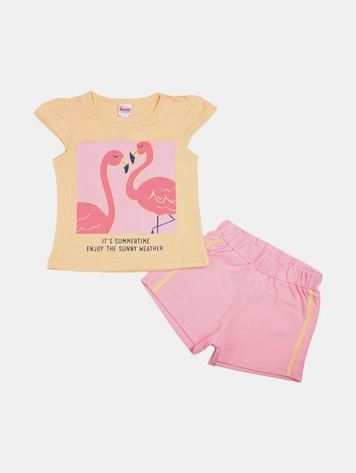 girls printed shorts set - 19873113 - Very Small Image - 1