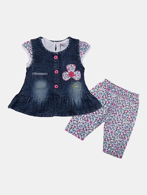girls printed capri set - 19873147 - Very Small Image - 1