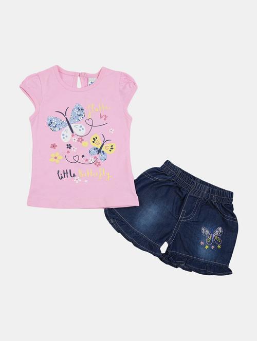 girls printed shorts set - 19873173 - Very Small Image - 1