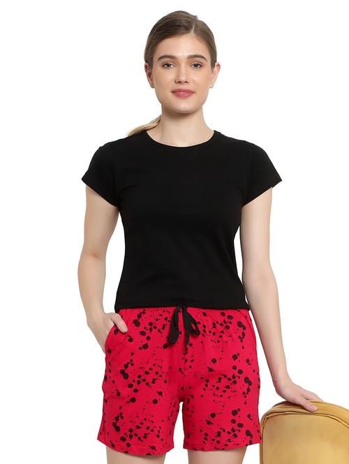 red printed regular shorts - 19873889 - Very Small Image - 1