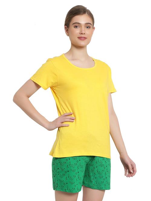 green cotton regular shorts - 19873893 - Very Small Image - 1