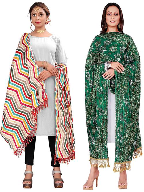 jv fshion pack of 2 dupattas - 19874167 - Very Small Image - 1
