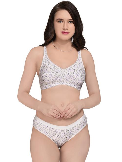 printed bras and panty set - 19874764 - Very Small Image - 1