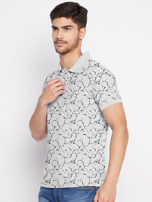 men printed polo t-shirt - 19875014 - Very Small Image - 1