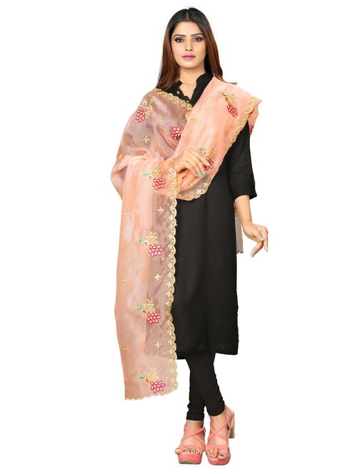 karma attire self design embroidered dupatta - 19875061 - Very Small Image - 1