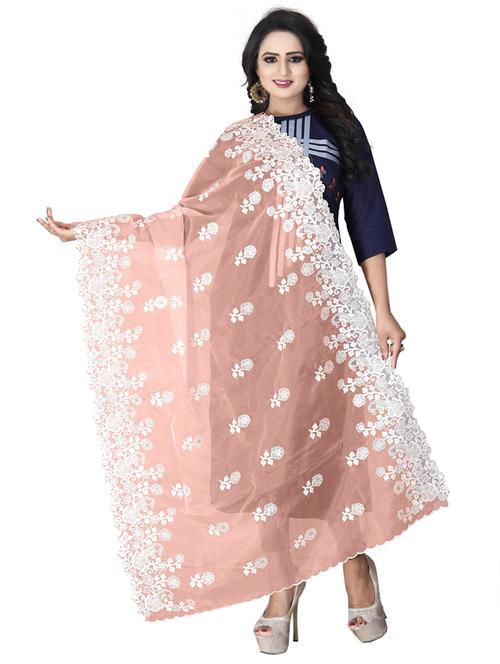 karma attire self design embroidered dupatta - 19875088 - Very Small Image - 1