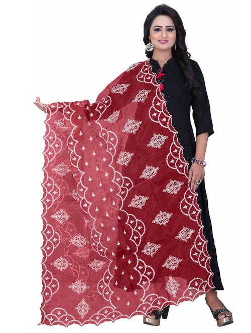 karma attire self design embroidered dupatta - 19875095 - Very Small Image - 1