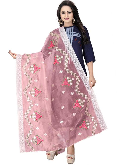 karma attire self design embroidered dupatta - 19875100 - Very Small Image - 1