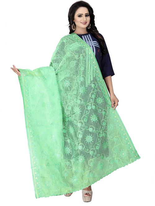 karma attire self design embroidered dupatta - 19875105 - Very Small Image - 1