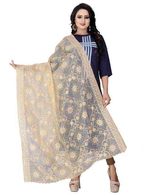 karma attire self design embroidered dupatta - 19875106 - Very Small Image - 1