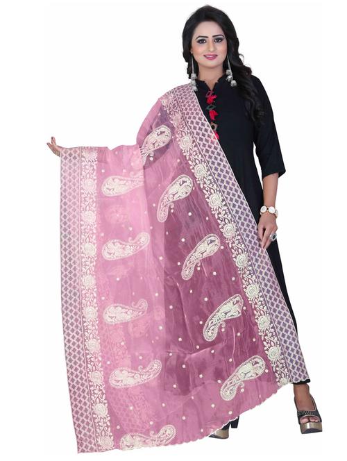 karma attire self design embroidered dupatta - 19875108 - Very Small Image - 1