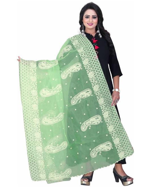 karma attire self design embroidered dupatta - 19875110 - Very Small Image - 1