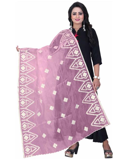 karma attire self design embroidered dupatta - 19875111 - Very Small Image - 1