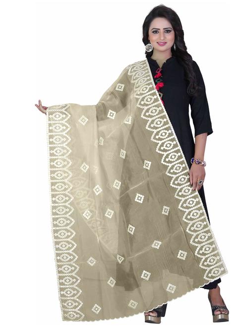karma attire self design embroidered dupatta - 19875118 - Very Small Image - 1