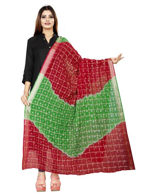 bandhani printed dupatta - 19875146 - Very Small Image - 1