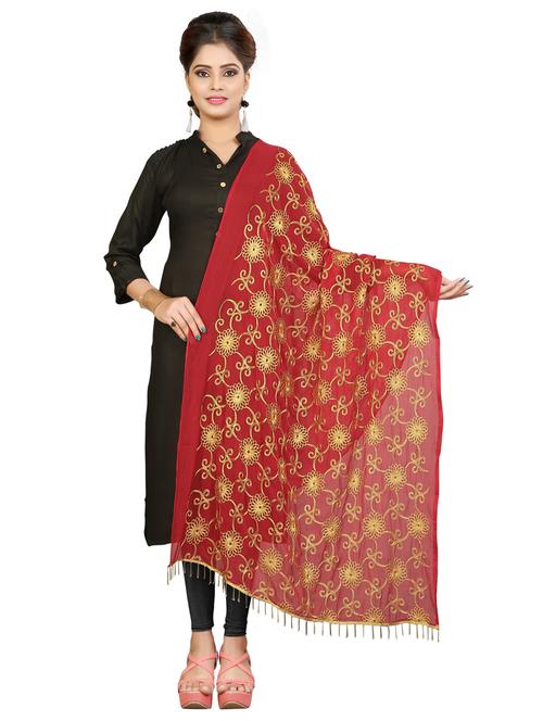 karma attire self design embroidered dupatta - 19875157 - Very Small Image - 1