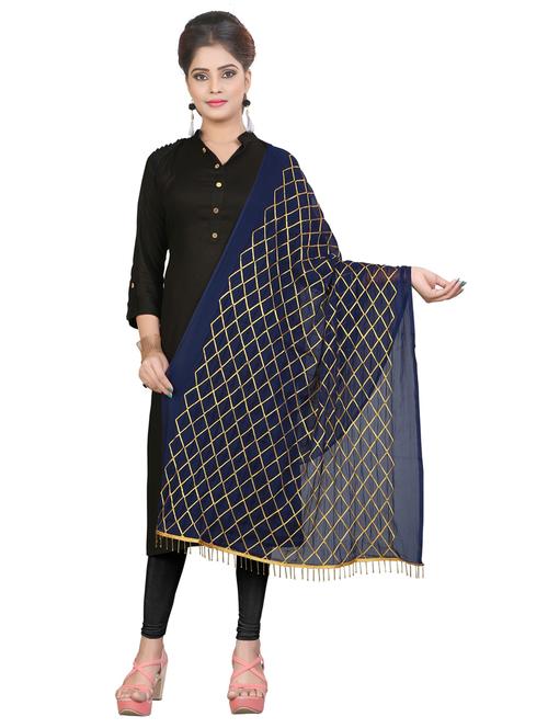 karma attire self design embroidered dupatta - 19875158 - Very Small Image - 1